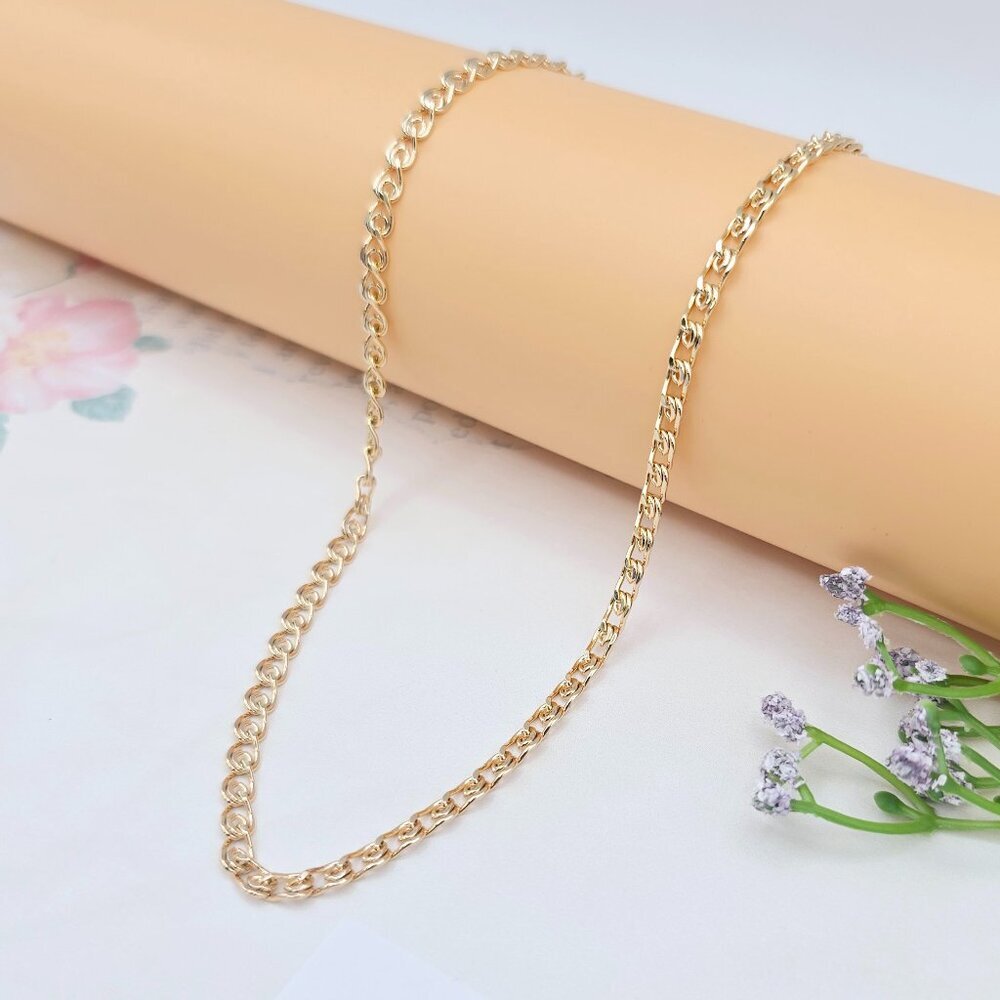 Chunky Rose Gold Chain Necklace for Women, 19.7 Inch Stylish Look, XPNL0030